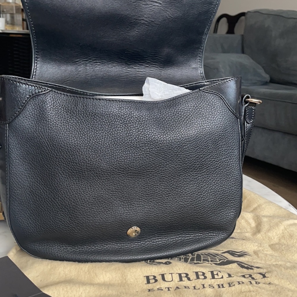 Burberry hobo black leather bag - Picture 6 of 16